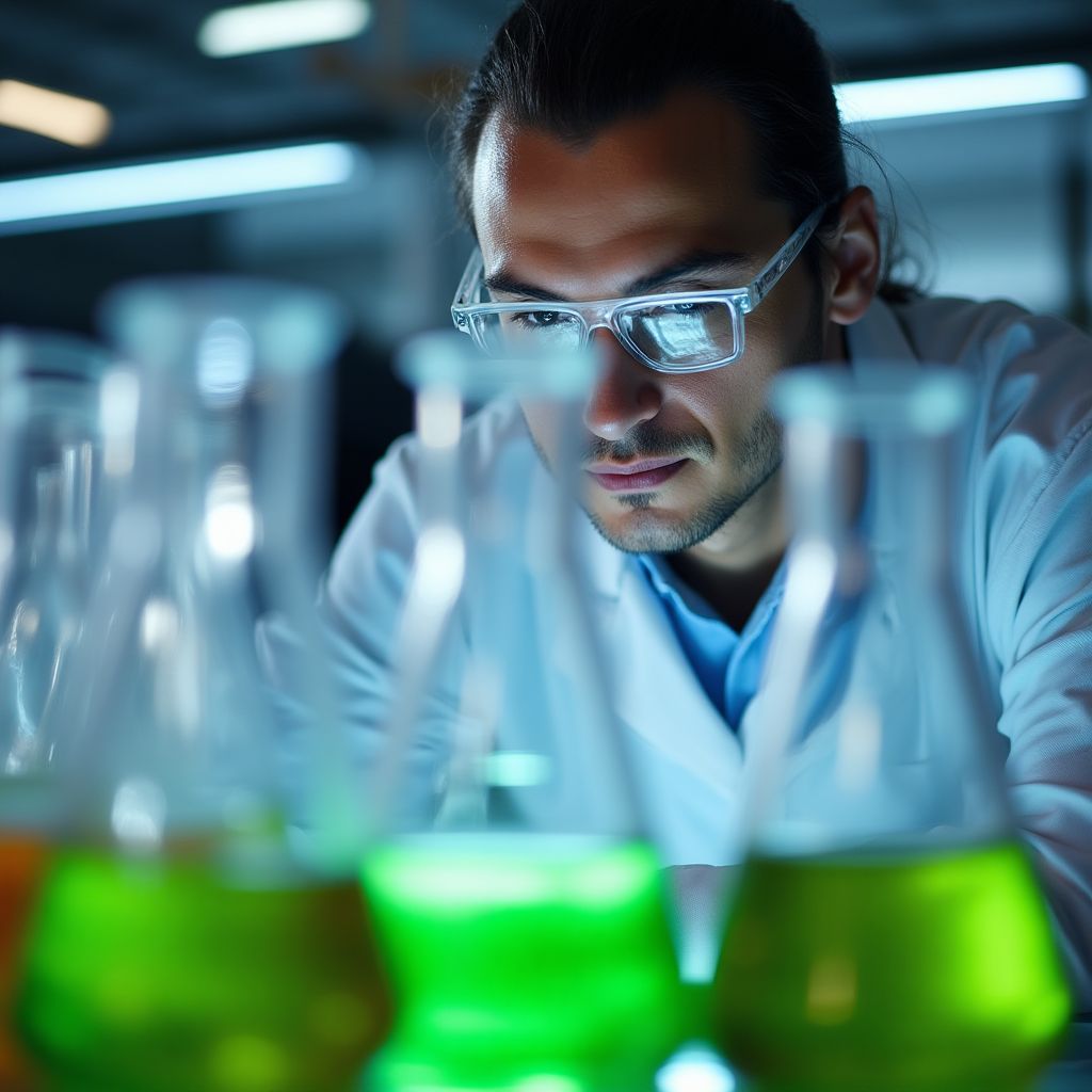 Laboratorio de investigación de biocombustibles.